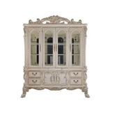ACME Dresden Bone White Finish Dresden  Hutch & Buffet Model DN01698